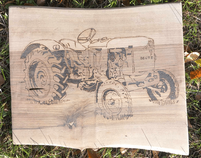 Tracteur décoration 