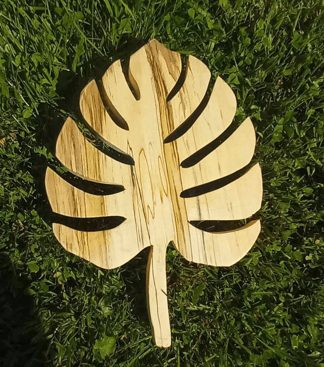 Feuille décoration où dessous de plat