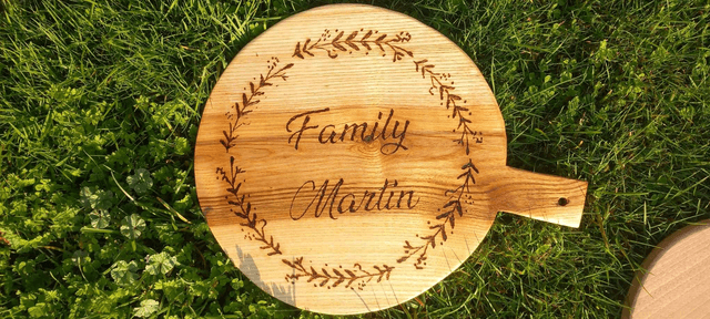 Planche ronde "Family" 