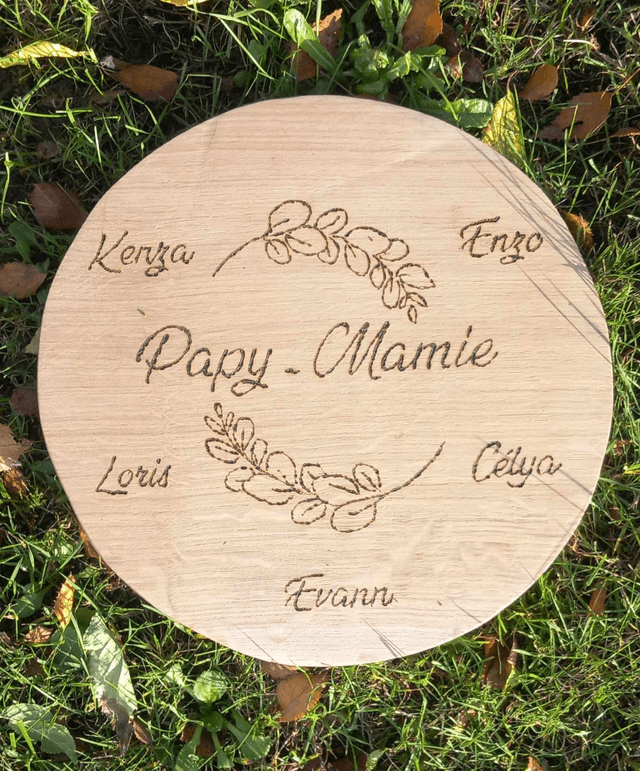 Desous de plat &quot;Papy - Mamie&quot;